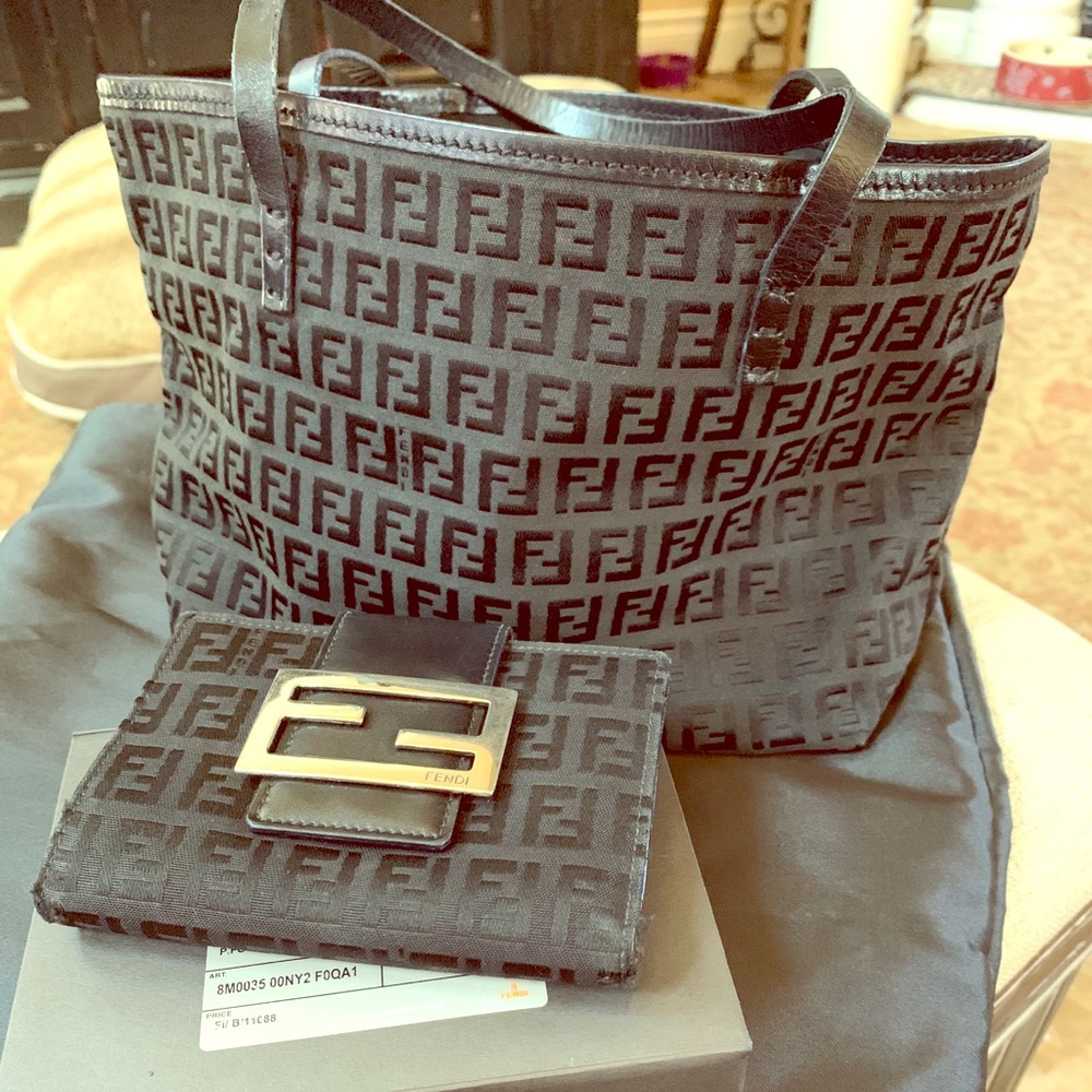 Authentic Fendi purse and wallet